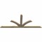 Ekena Millwork Richland Rough Sawn Timber Gable Bracket, Douglas Fir, 84"W x 35"H x 2"D x 4"F, 10/12 Pitch GBW084X35X0204RIC00RDF - alternate 5